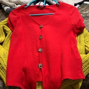 Red shein t-shirt